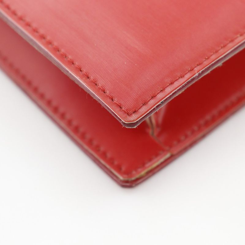 Chanel Hologram Chain Shoulder Vinyl Red Bag — view 7