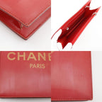 Chanel Hologram Chain Shoulder Vinyl Red Bag — view 8