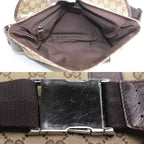 Gucci GG Canvas Waist Bag Body Beige Brown — view 4