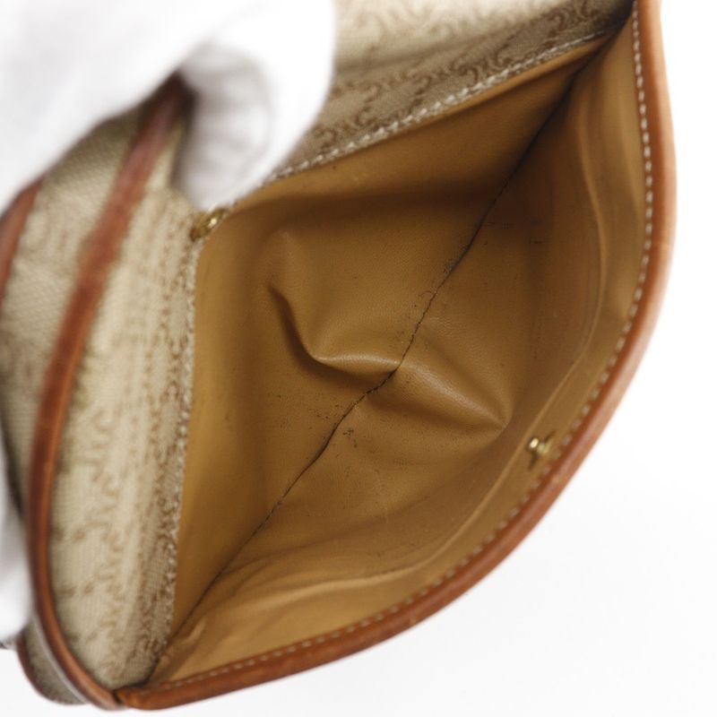 Celine Macadam Vintage Beige Shoulder Bag — view 7