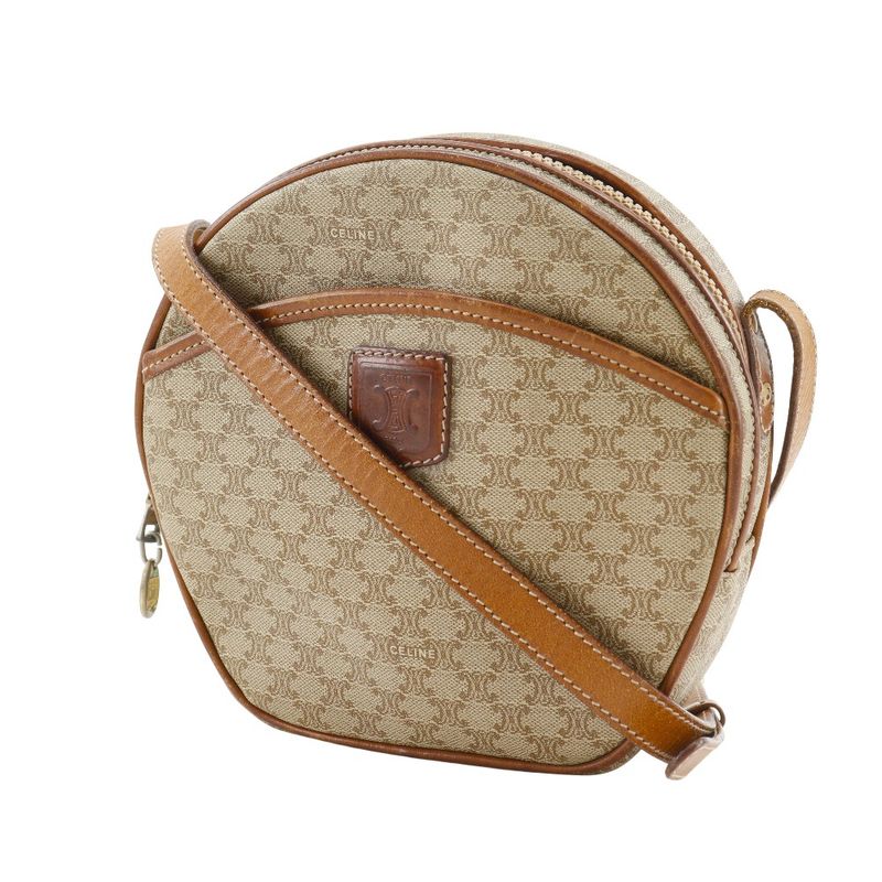 Celine Macadam Vintage Beige Shoulder Bag — view 3