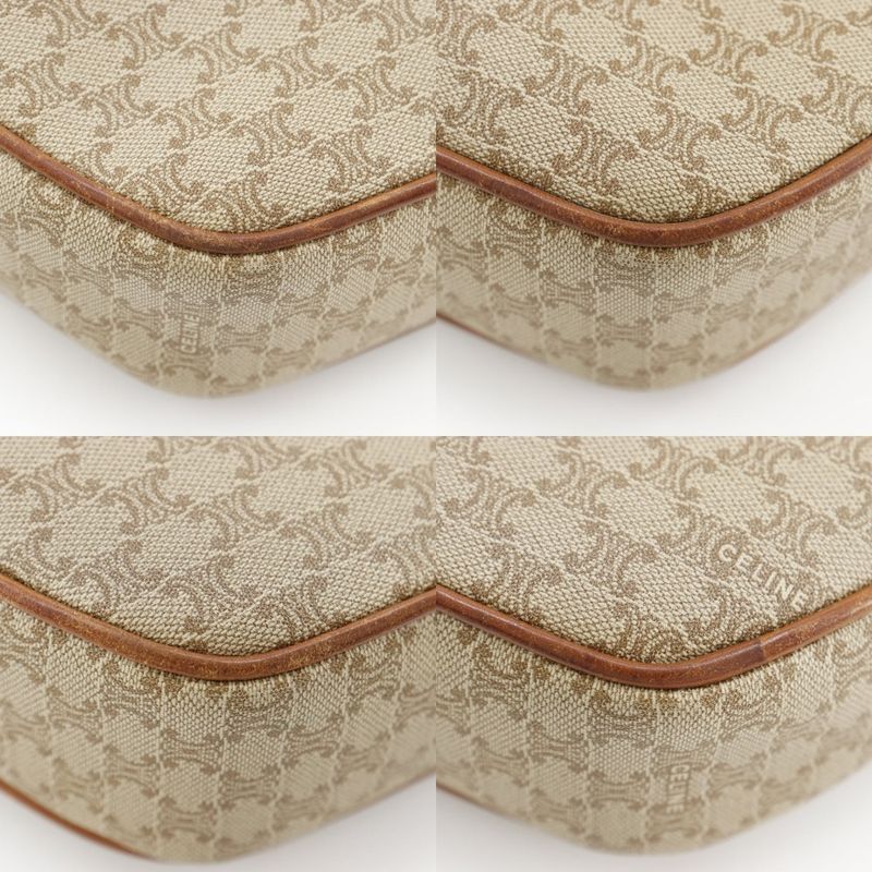 Celine Macadam Vintage Beige Shoulder Bag — view 5