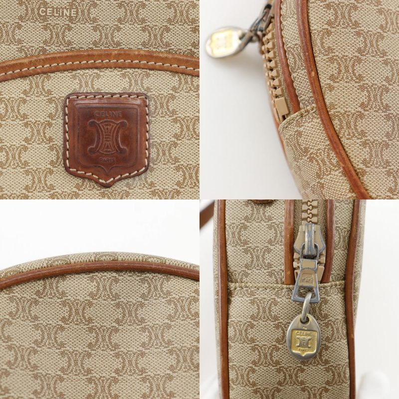 Celine Macadam Vintage Beige Shoulder Bag — view 8
