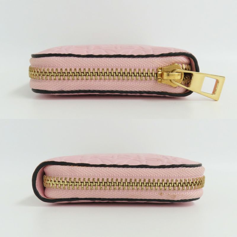 Loewe Medium Zip Around Wallet 107.55 P31 Anagram Pink Calfskin — view 4