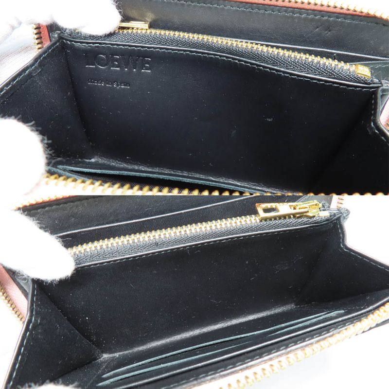 Loewe Medium Zip Around Wallet 107.55 P31 Anagram Pink Calfskin — view 6