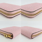 Loewe Medium Zip Around Wallet 107.55 P31 Anagram Pink Calfskin — view 9