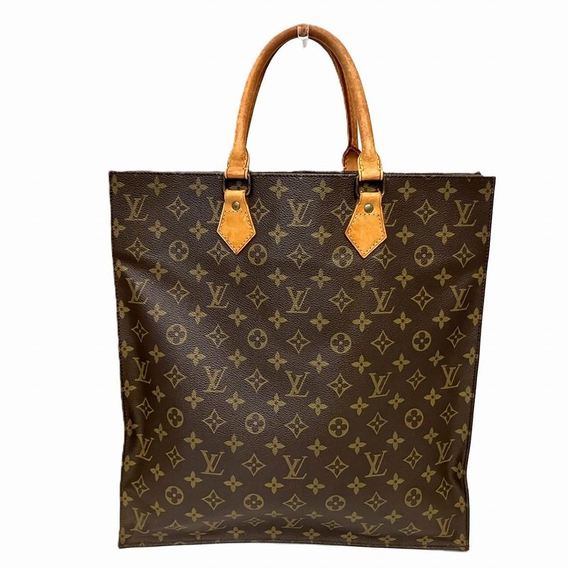 Louis Vuitton Sac Plat Monogram Tote Bag Canvas — view 4