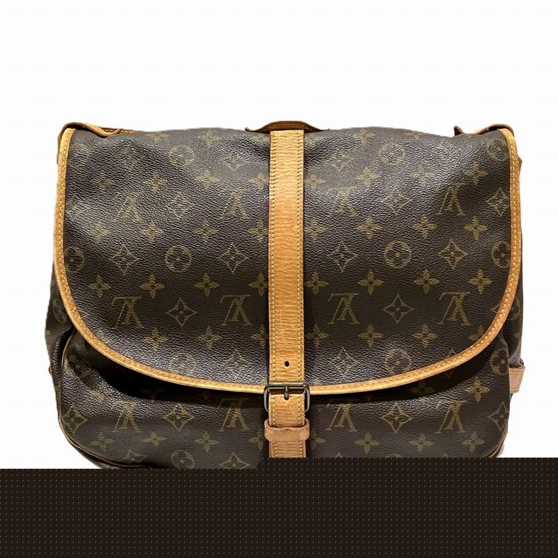 Louis Vuitton Saumur 35 Monogram Shoulder Bag Canvas — view 4