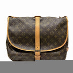 Louis Vuitton Saumur 35 Monogram Shoulder Bag Canvas — view 4