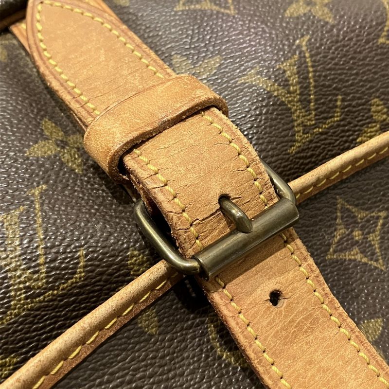 Louis Vuitton Saumur 35 Monogram Shoulder Bag Canvas — view 9