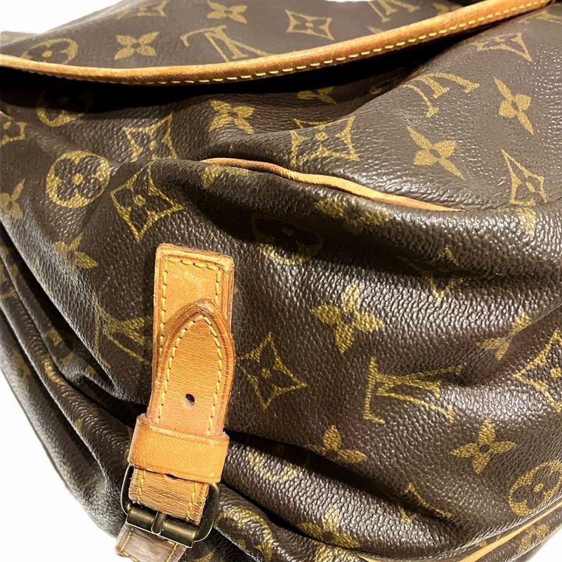 Louis Vuitton Saumur 35 Monogram Shoulder Bag Canvas — view 6