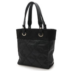 Chanel Paris Biarritz Tote PM Bag Leather Black — view 3