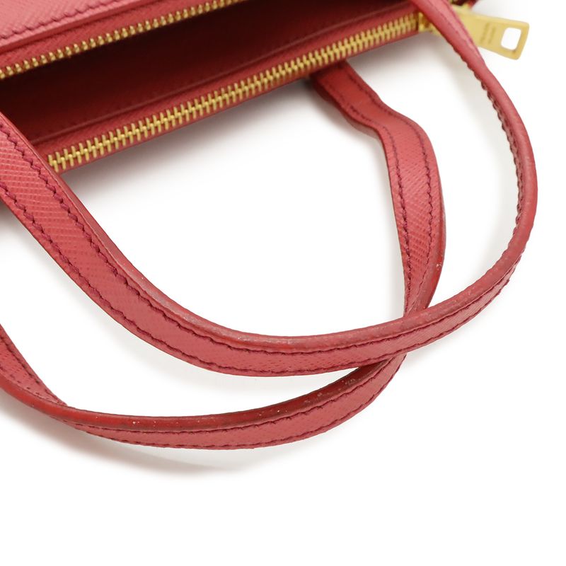 Prada Galleria Triangle Logo Handbag Mini Bag 2-Way Shoulder Crossbody — view 6