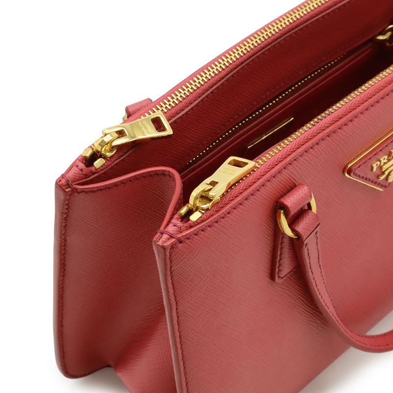Prada Galleria Triangle Logo Handbag Mini Bag 2-Way Shoulder Crossbody — view 9