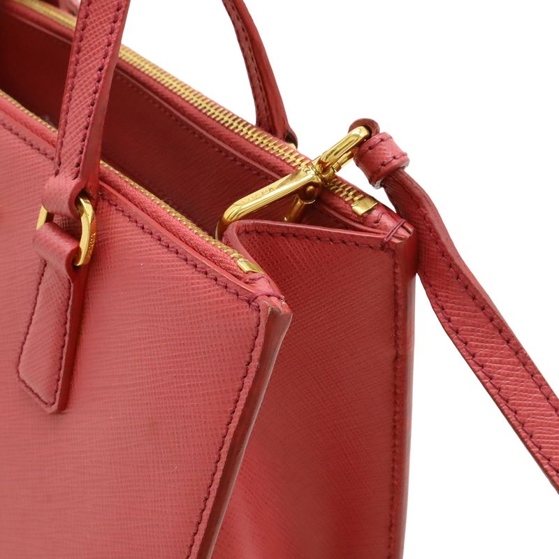 Prada Galleria Triangle Logo Handbag Mini Bag 2-Way Shoulder Crossbody — view 7