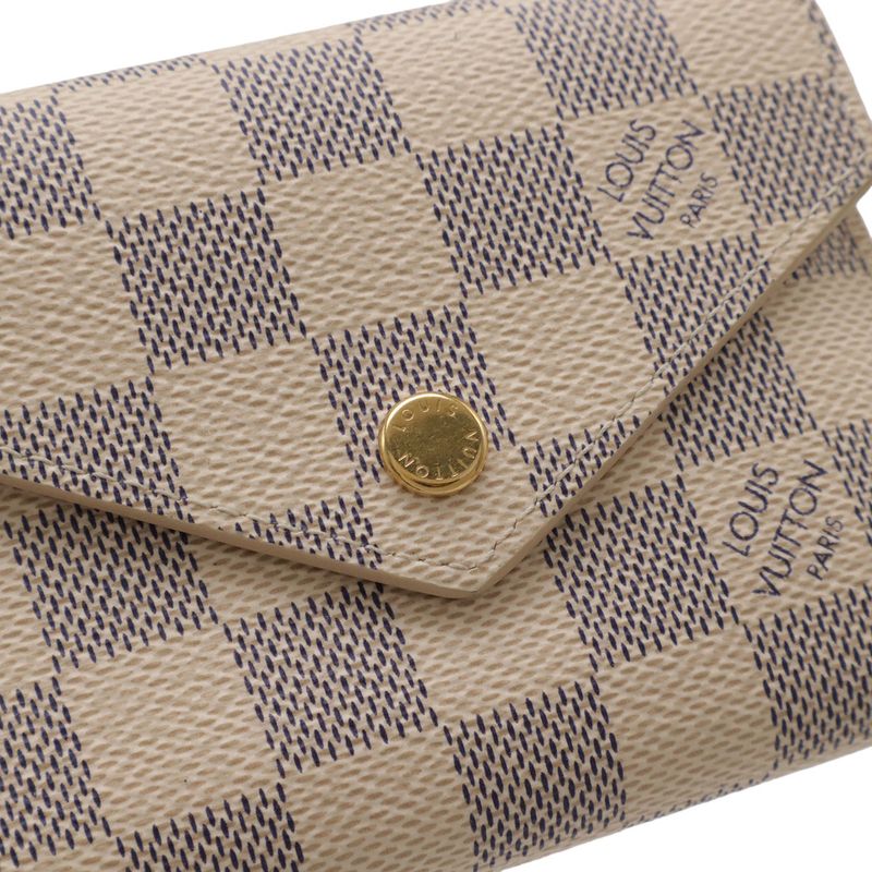 Louis Vuitton Damier Azur Portefeuille Victorine Trifold Wallet — view 4