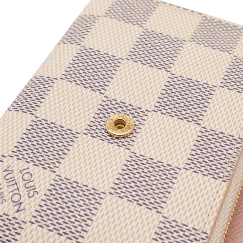 Louis Vuitton Damier Azur Portefeuille Victorine Trifold Wallet — view 8