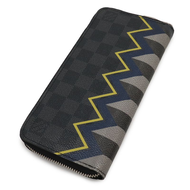 Louis Vuitton Damier Graphite Karakoram Zippy Wallet Vertical Round Zipper — view 2