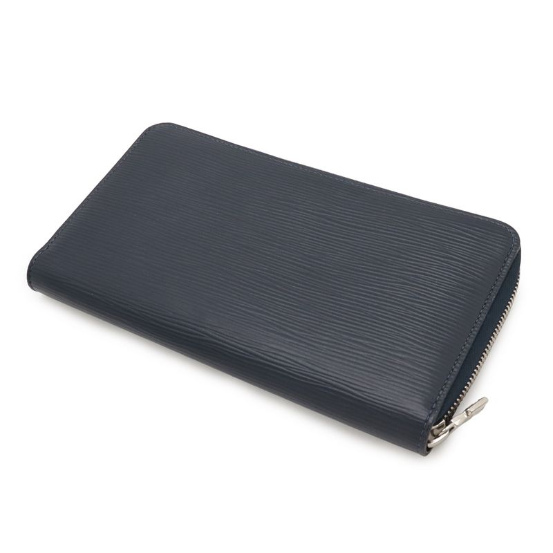 Louis Vuitton Epi Zippy Organizer NM Round Zipper Long Wallet Blue Marine Navy — view 2