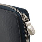 Louis Vuitton Epi Zippy Organizer NM Round Zipper Long Wallet Blue Marine Navy — view 4