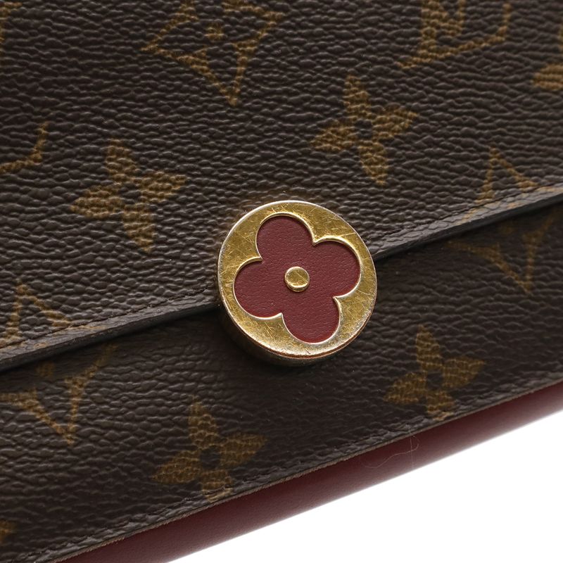 Louis Vuitton Monogram Portefeuille Floral Flower Bifold Long Wallet — view 5