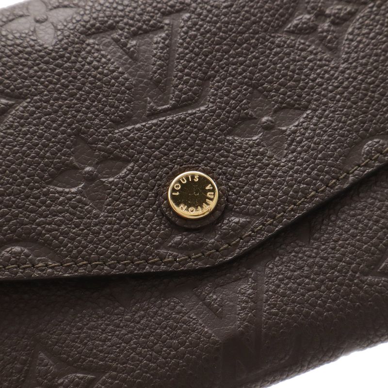 Louis Vuitton Monogram Empreinte Portefeuille Curilles Long Wallet Tail Brown — view 4