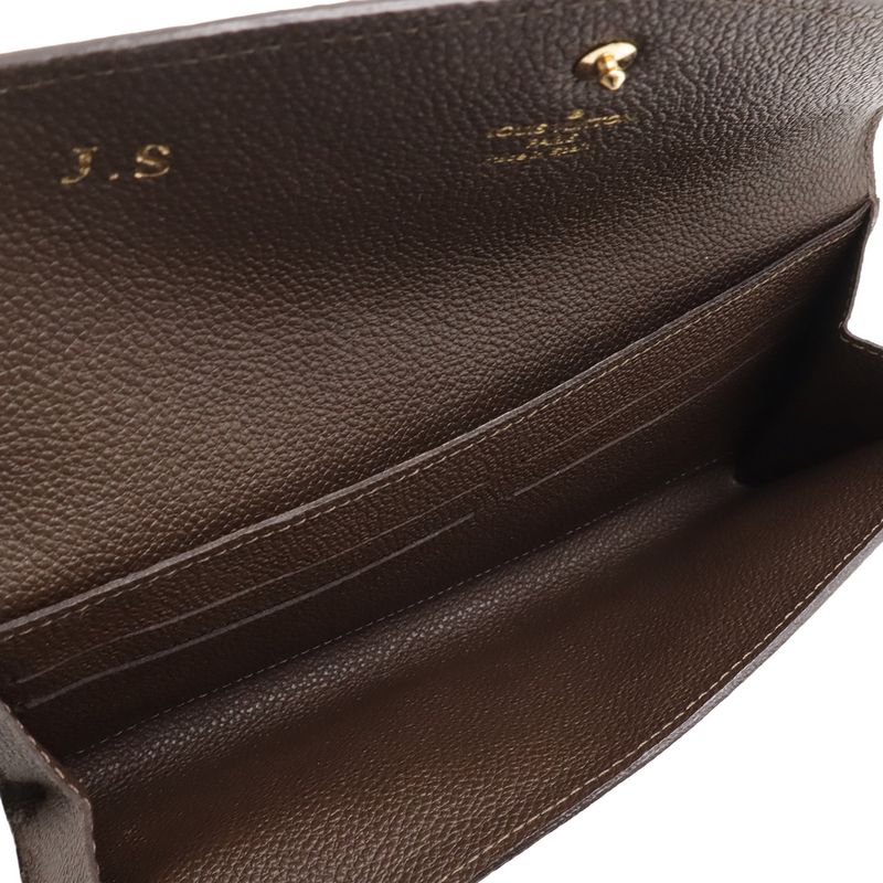 Louis Vuitton Monogram Empreinte Portefeuille Curilles Long Wallet Tail Brown — view 5