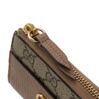 Gucci GG Marmont Supreme Compact Wallet L-shaped Zipper Pink Beige — view 4