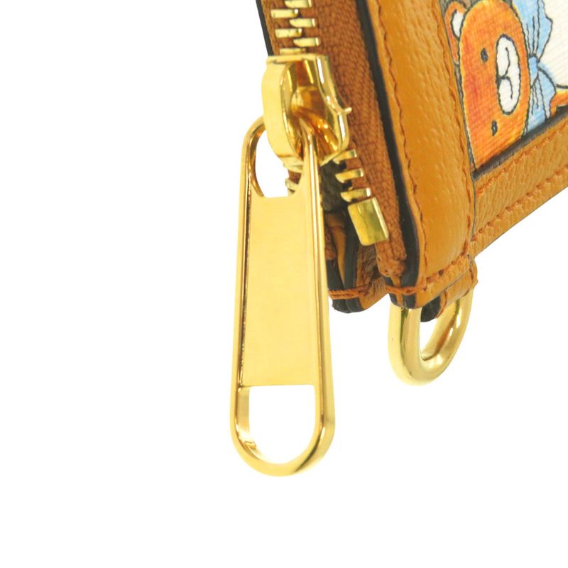 Gucci Kai Teddy Bear GG Supreme Canvas Calf Beige Clutch Bag 0272 — view 7
