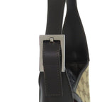 Gucci GG Canvas Jackie Shoulder Bag Brown Beige Black