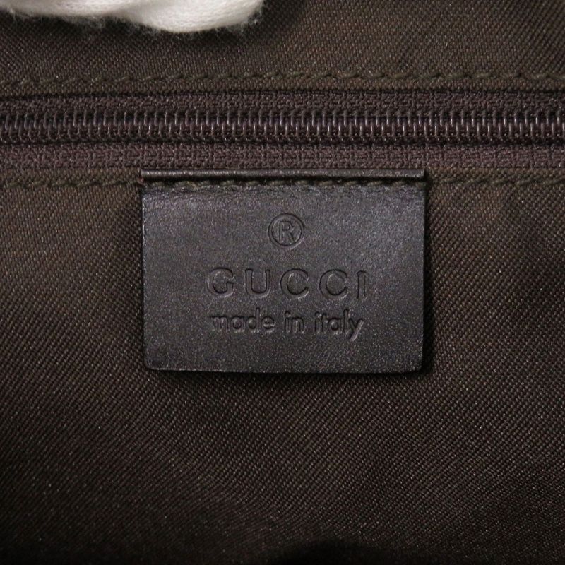 Gucci GG Canvas Jackie Sherry One Leather Brown Beige Black — view 8