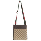 Gucci Sherry Line GG Canvas Messenger Bag 27639 Body Leather Brown — view 5