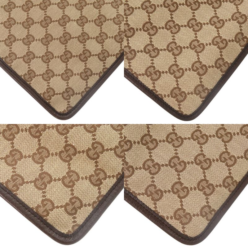 Gucci Sherry Line GG Canvas Messenger Bag 27639 Body Leather Brown — view 9