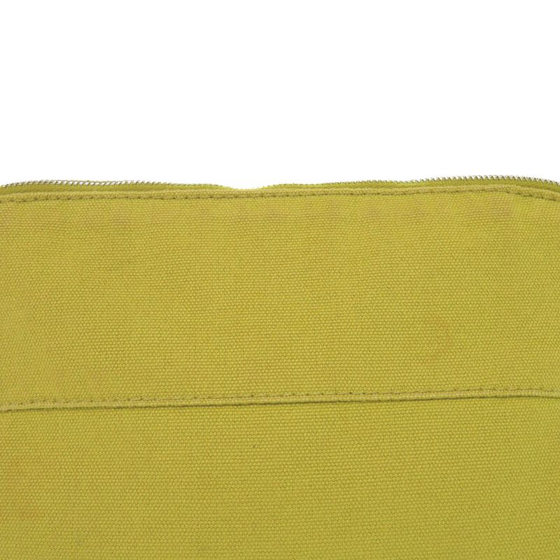 Hermes Bolide 25 mm Canvas Yellow Pouch Bag 0157 — view 6