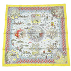 Hermes Carre 90 Large Scarf 100% Silk Ballade De Heian In The Garden — view 2