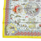 Hermes Carre 90 Large Scarf 100% Silk Ballade De Heian In The Garden — view 5