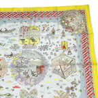 Hermes Carre 90 Large Scarf 100% Silk Ballade De Heian In The Garden — view 4