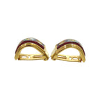 Hermes Enamel Metal Red Earrings 0120 — view 5