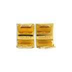 Hermes Enamel Metal Red Earrings 0120 — view 7