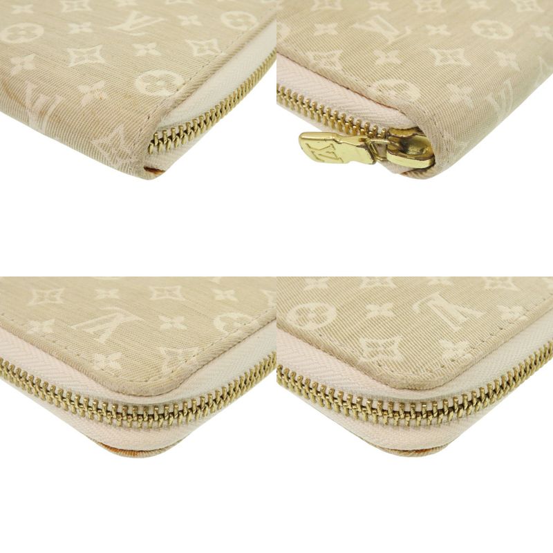 Louis Vuitton Zippy Wallet Monogram Mini Lin Beige Long 0045 — view 3