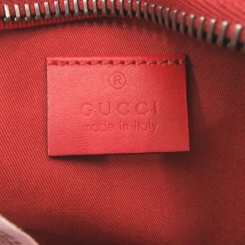 Gucci Children's Star Canvas Leather Red Waist Bag Body — view 8