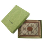 Gucci Interlocking G GG Supreme Beige Bifold Wallet Billfold 0049 — view 3