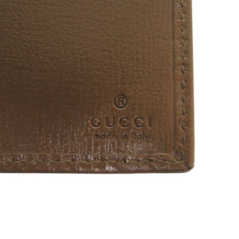 Gucci Interlocking G GG Supreme Beige Bifold Wallet Billfold 0049 — view 7