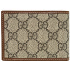 Gucci Interlocking G GG Supreme Beige Bifold Wallet Billfold 0049 — view 4