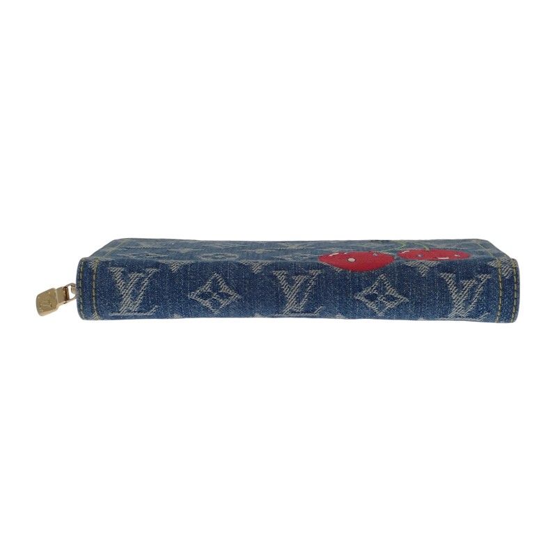 Louis Vuitton TM Zippy Wallet Long Monogram Denim Blue — view 5