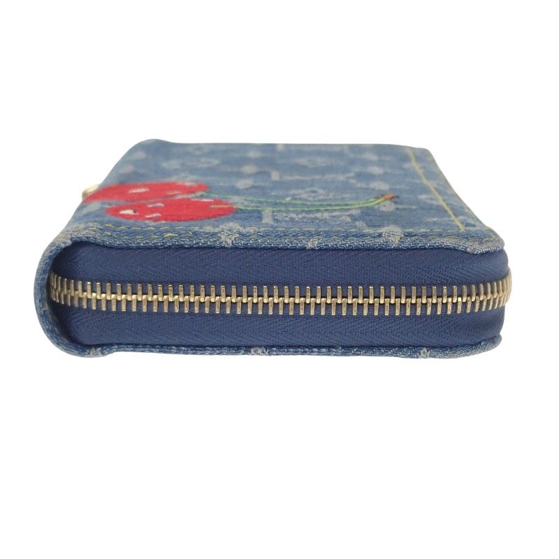 Louis Vuitton TM Zippy Wallet Long Monogram Denim Blue — view 3