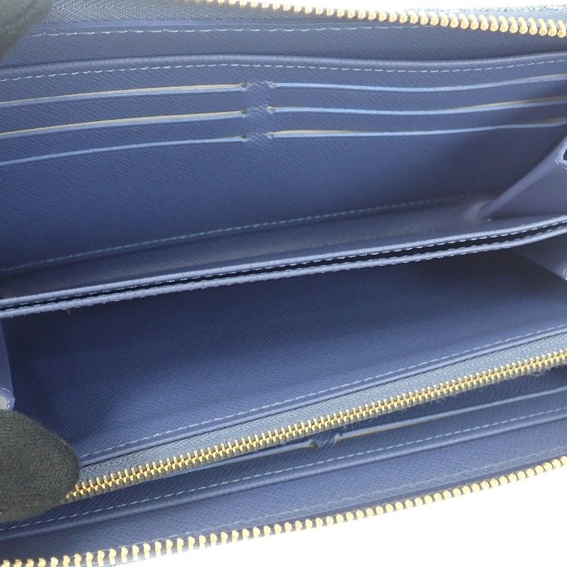 Louis Vuitton TM Zippy Wallet Long Monogram Denim Blue — view 9