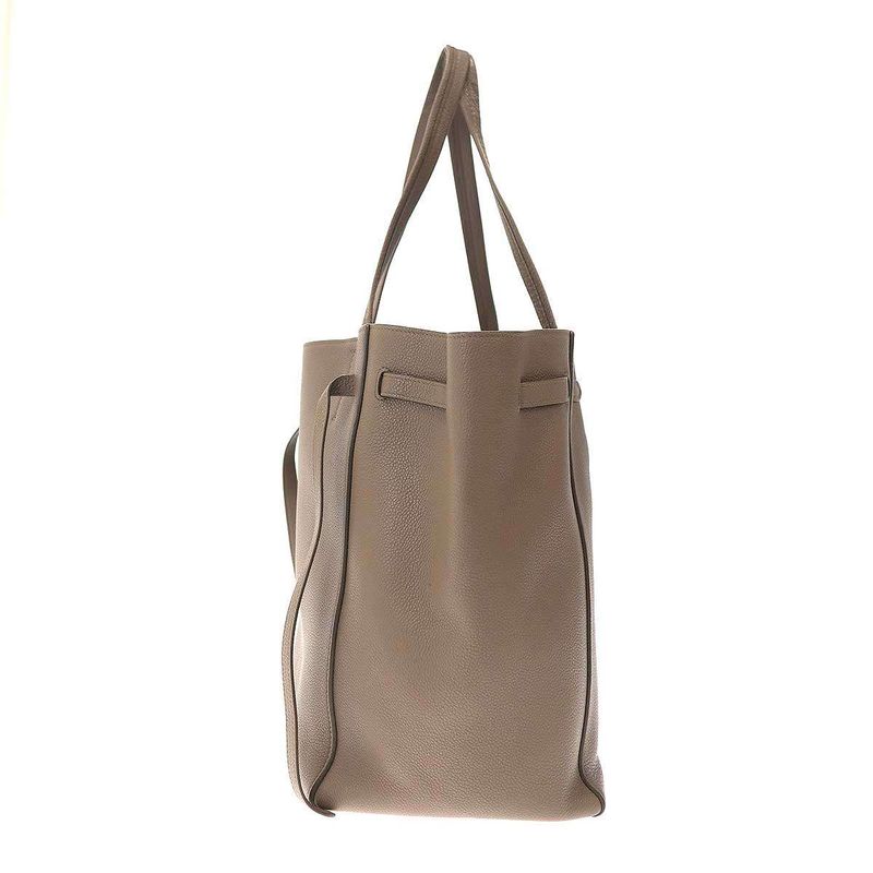 Celine By Phoebe Philo Cabas Phantom Small Leather Tote Bag tni Taupe — view 5