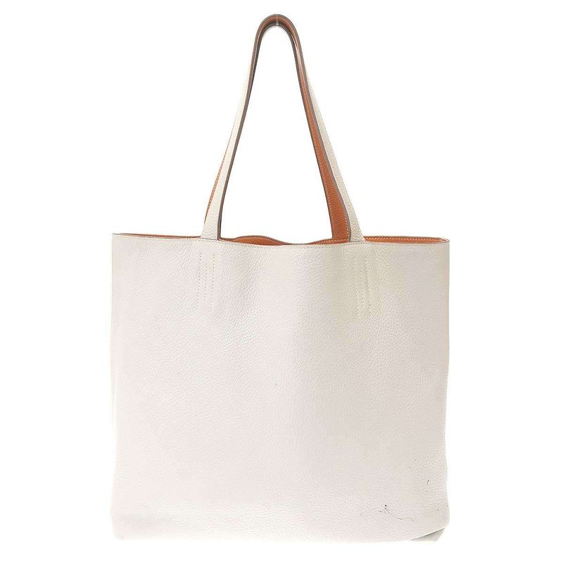 Hermes Double Sens 45 Bag Reversible Leather Tote Taurillon — view 6