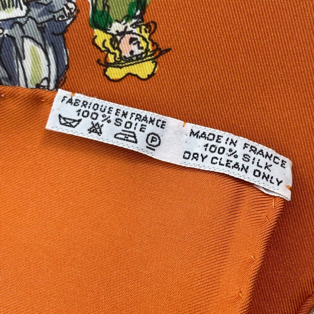 Hermes Scarf 100% Silk Carre 90 Cirque Molier Orange Box — view 2